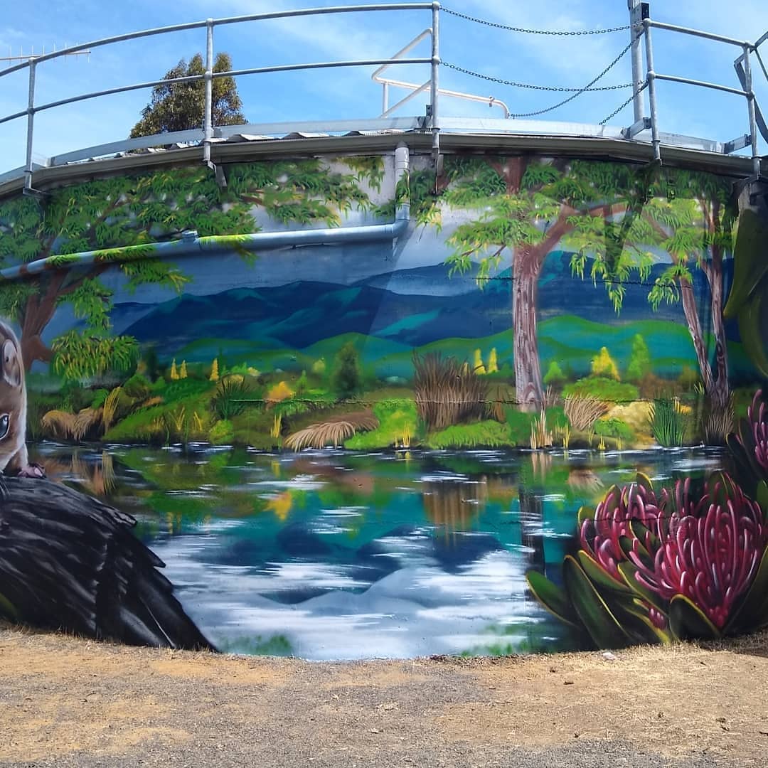 Water Tower Art Tea Tree